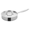 Winco TGET-3 Tri-Ply Induction Ready Saute Pan With Cover 3 Qt.
