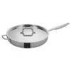 Winco TGET-7 Tri-Ply Induction Ready Saute Pan With Cover And Helper Handle 7 Qt.