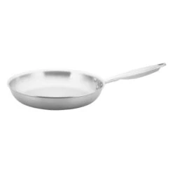 Winco TGFP-12 Tri-Ply Induction Ready Natural Finish Fry Pan 12"