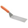 Winco TNH-70 Square Edge Turner With Orange Cool Heat Handle 7-1/4" X 3"