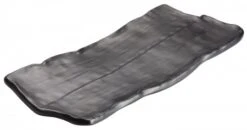 Winco WDM019-303 Ardesia Kaori Black Melamine Rectangular Platter 14-1/2" X 6-3/8"