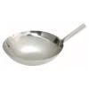 Winco WOK-16N Stainless Steel Chinese Wok With Riveted Joint Handle 16"